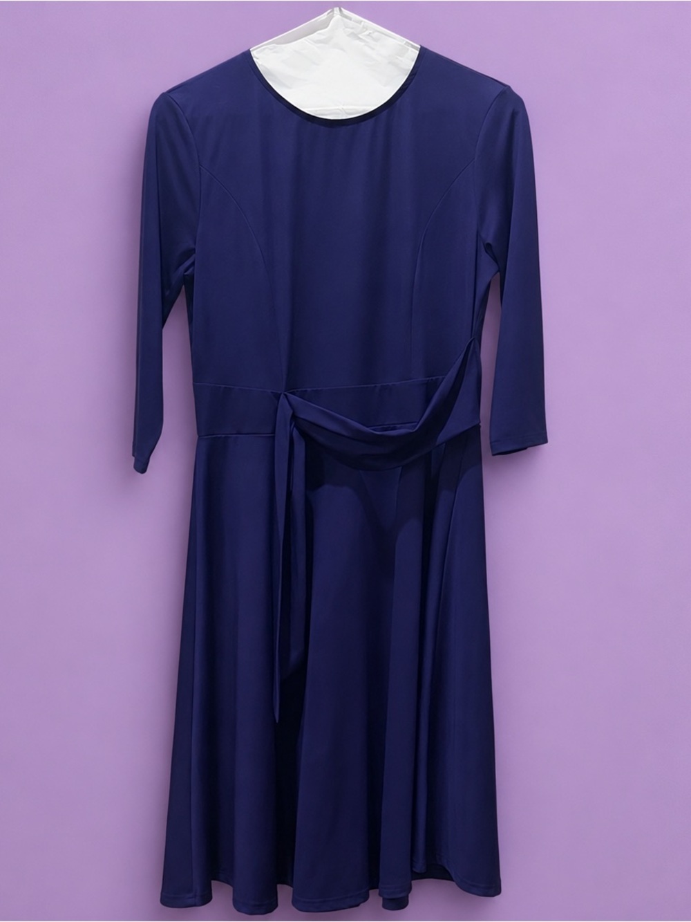 Chic Long Sleeve Purple Dress